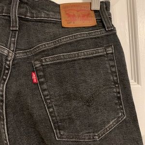 Levi’s black acid wash 501 skinny jeans